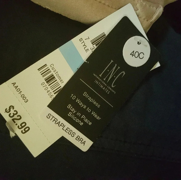 40C International Concepts Multi-Way Strapless UW Bra NWT - Picture 8 of 11